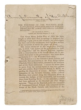 The Wounded of the Wounded Knee Battlefield