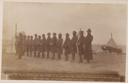 B Troop 7th Cavalry Pine Ridge - 18 Jan 1891