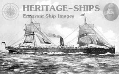 August Keller came to America aboard the Hamburg-America Line steamship Gellert.